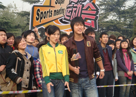 济南校区学员应邀参加山东综艺频道“超级运动会”